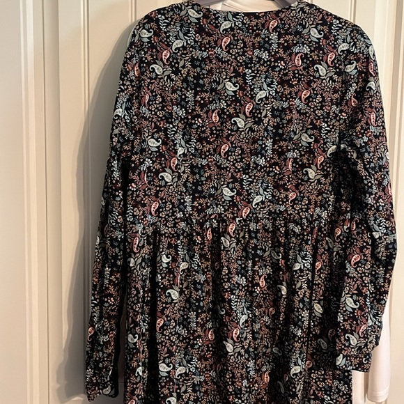 J Jill Button front dress with long sleeves and side pockets - Picture 7 of 7